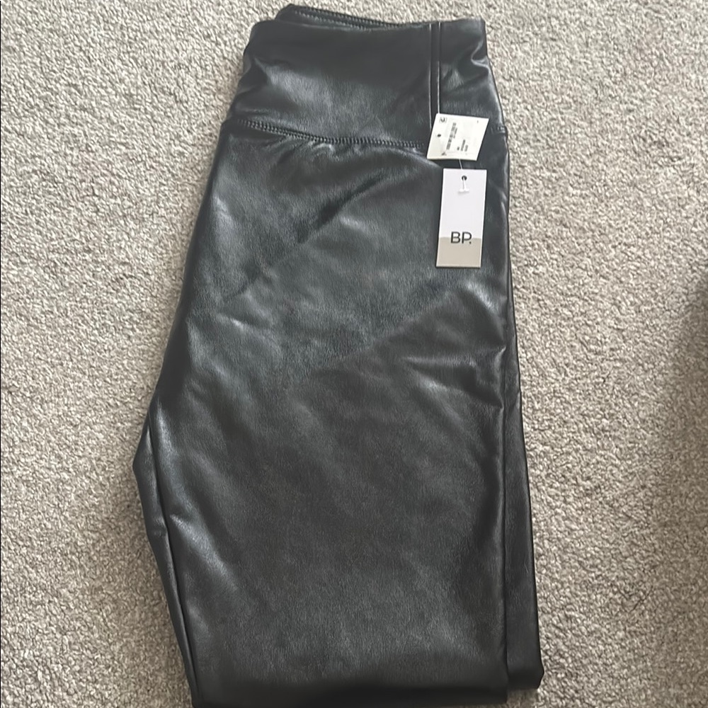 BP. Black Faux Leather Leggings